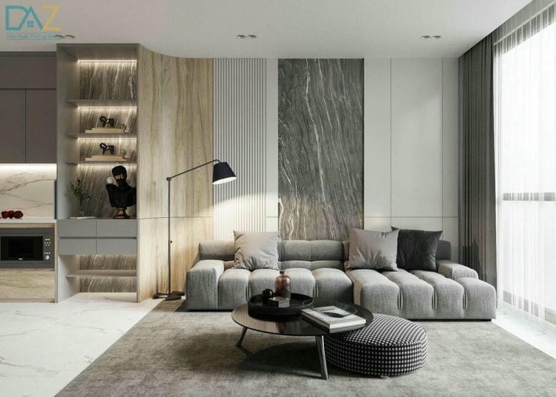 Phòng khách đơn giản hiện đại