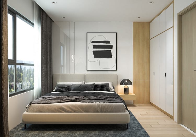 Nội thất được bố trí đơn giản và ấm cúng