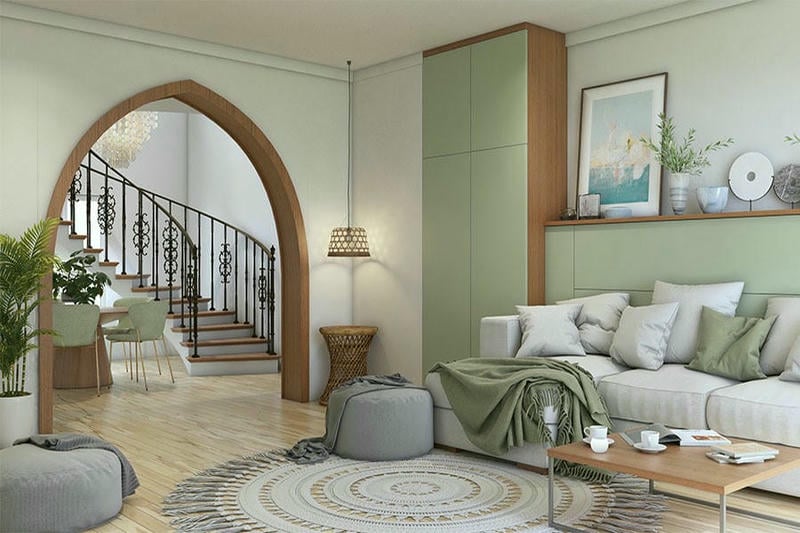 xu hướng thiết kế nội thất gần gũi với thiên nhiên