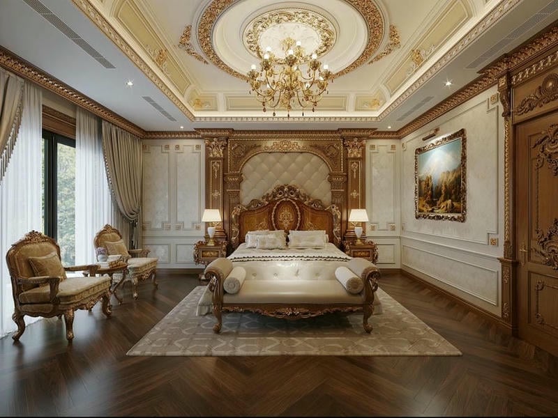 Thiết Kế Nội Thất Tân Cổ điển Phòng Ngủ