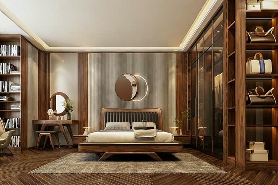 Nội thất chung cư gỗ tự nhiên phù hợp với nhiều phong cách