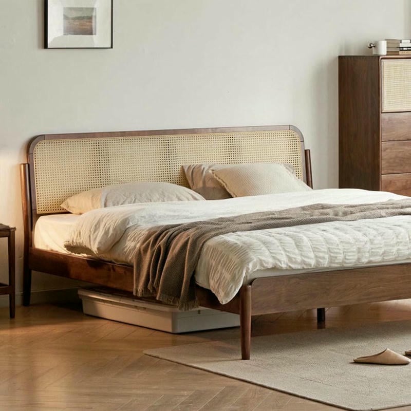 Giường Ngủ Gỗ Sồi Phủ Veneer
