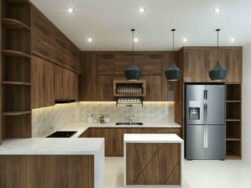 Gỗ veneer sở hữu những đường vân đẹp của gỗ tự nhiên