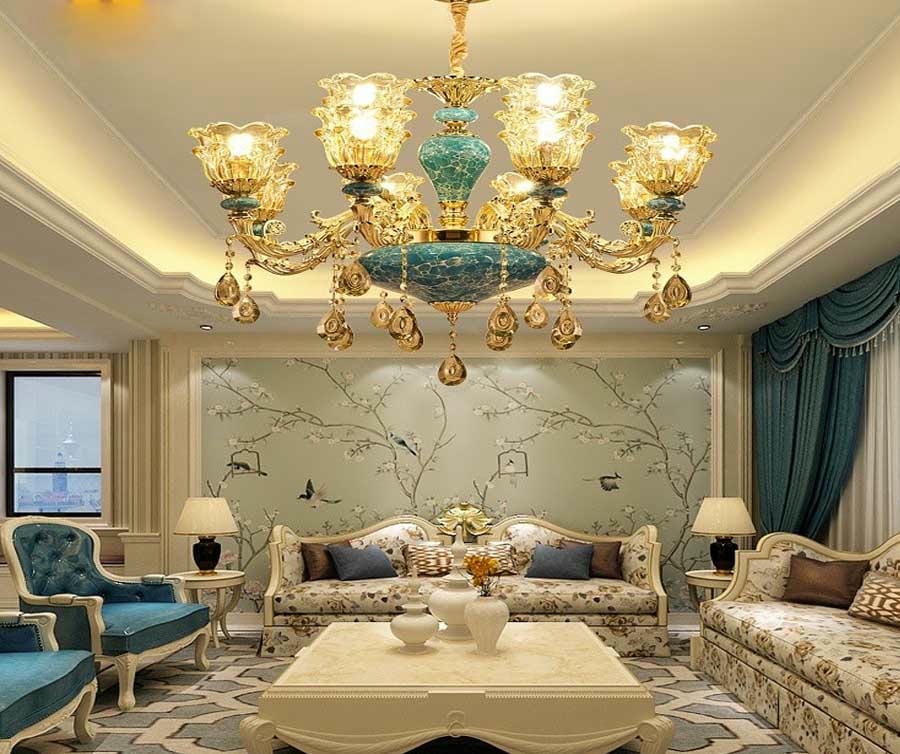 Thiết kế nội thất tân cổ điển phòng khách.