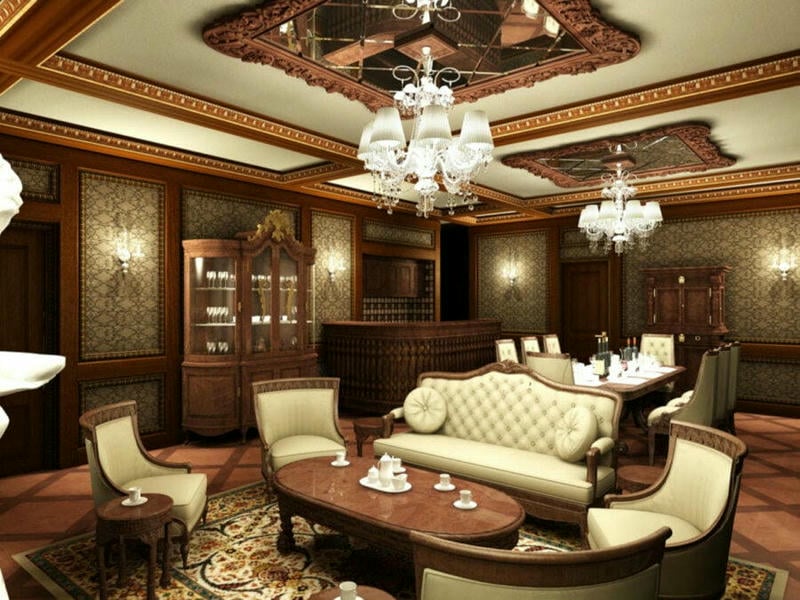 Nội thất tân cổ điển cho phòng khách cực sang trọng