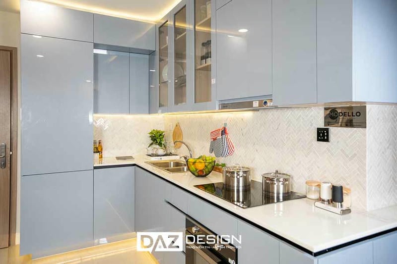 Tủ Bếp Acrylic An Cường Lõi Xanh Chống Ẩm SHT-15 Lõi