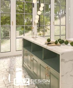 Tủ Bếp Acrylic An Cường Mdf Lõi Xanh Chống Ẩm Az-29