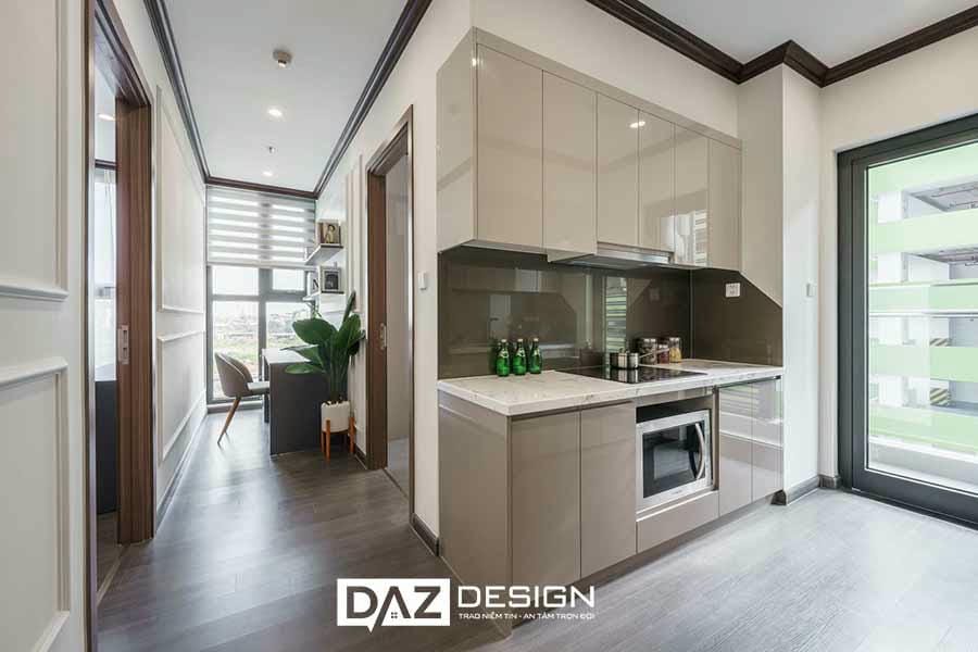 Tủ Bếp Gỗ MDF Lõi Xanh Phủ Acrylic