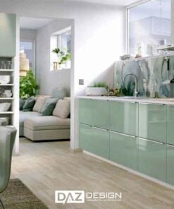 Tủ Bếp Acrylic Mdf An Cường Lõi Xanh Chống Ẩm Az-23
