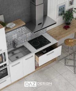 Tủ Bếp Acrylic MDF Chống Ẩm An Cường Lõi Xanh AZ-22