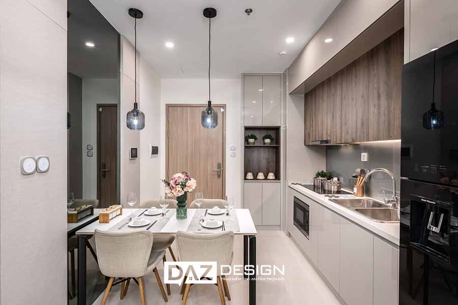 Tủ Bếp Acrylic MDF Lõi Xanh Chống Ẩm An Cường AZ-20