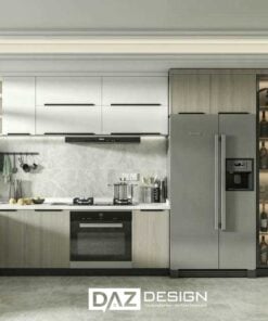 Tủ Bếp Mdf An Cường Az-03 Phủ Acrylic, Melamine, Laminate