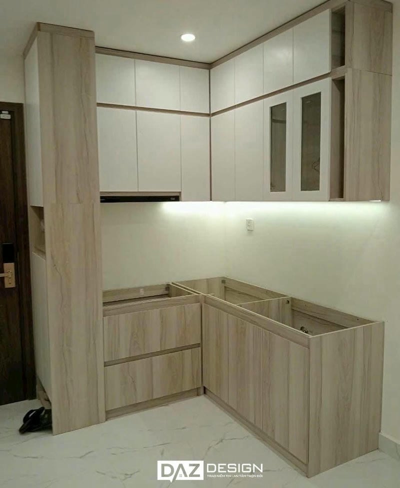 Tủ Bếp Mdf An Cường Az-13 Nhựa, Acrylic, Laminate
