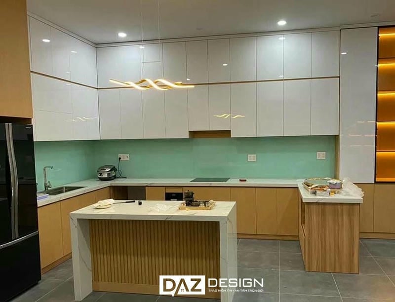 Tủ Bếp Mdf An Cường SHT-15 Laminate, Nhựa, Acrylic