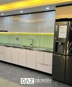 Tủ Bếp Mdf An Cường Az-18 Picomat, Acrylic, Laminate