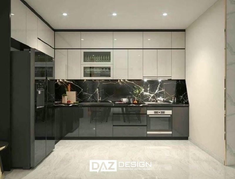 Tủ Bếp Mdf An Cường Az-18 Picomat, Acrylic, Laminate