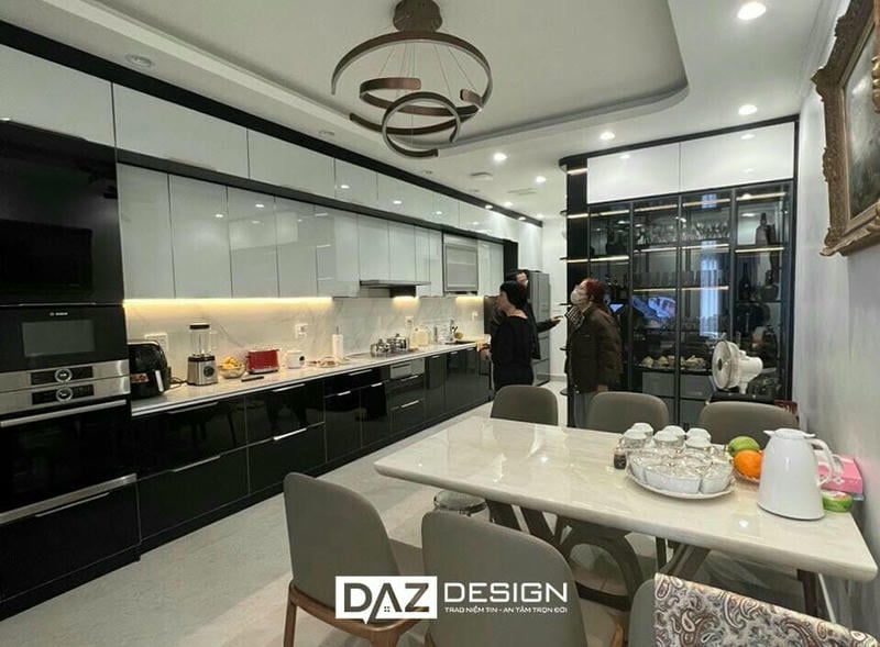 Tủ Bếp Mdf An Cường Az-19 Picomat, Acrylic, Laminate