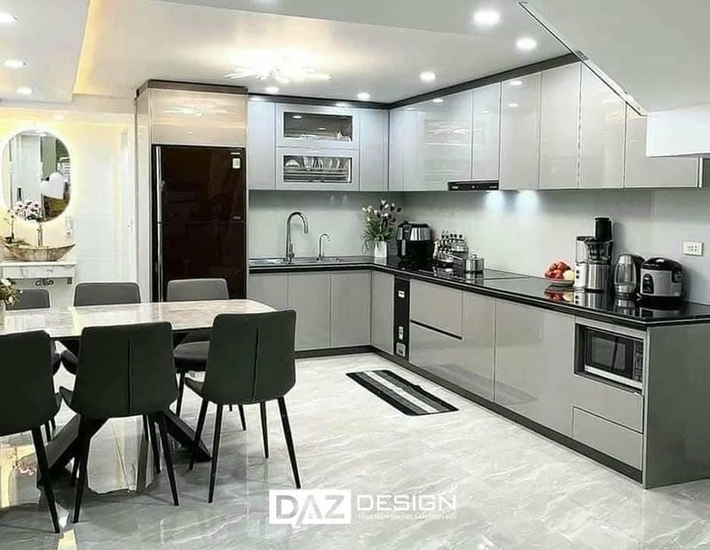 Tủ Bếp Mdf An Cường Az-19 Picomat, Acrylic, Laminate