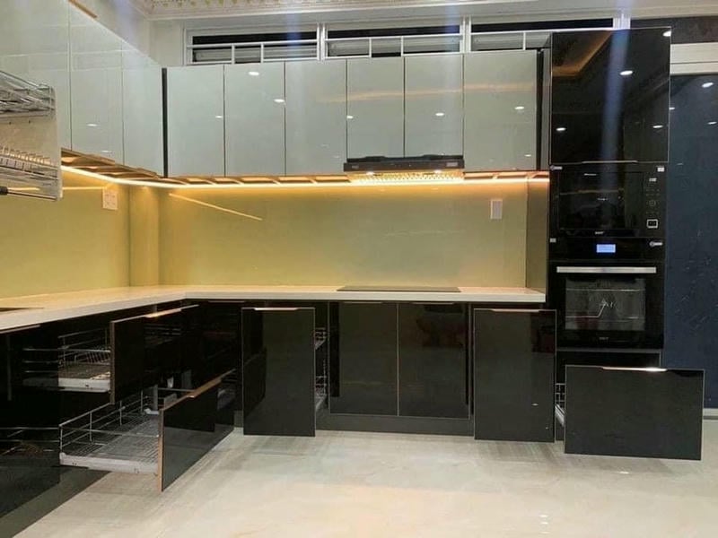 Tủ Bếp Mdf An Cường Az-20 Picomat, Acrylic, Laminate