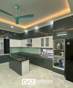 Tủ Bếp Mdf An Cường Az-22 Laminate, Acrylic, Sơn Inchem