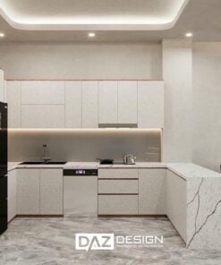 Tủ Bếp Mdf An Cường Az-22 Laminate, Acrylic, Sơn Inchem