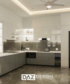 Tủ Bếp Mdf An Cường Az-22 Laminate, Acrylic, Sơn Inchem