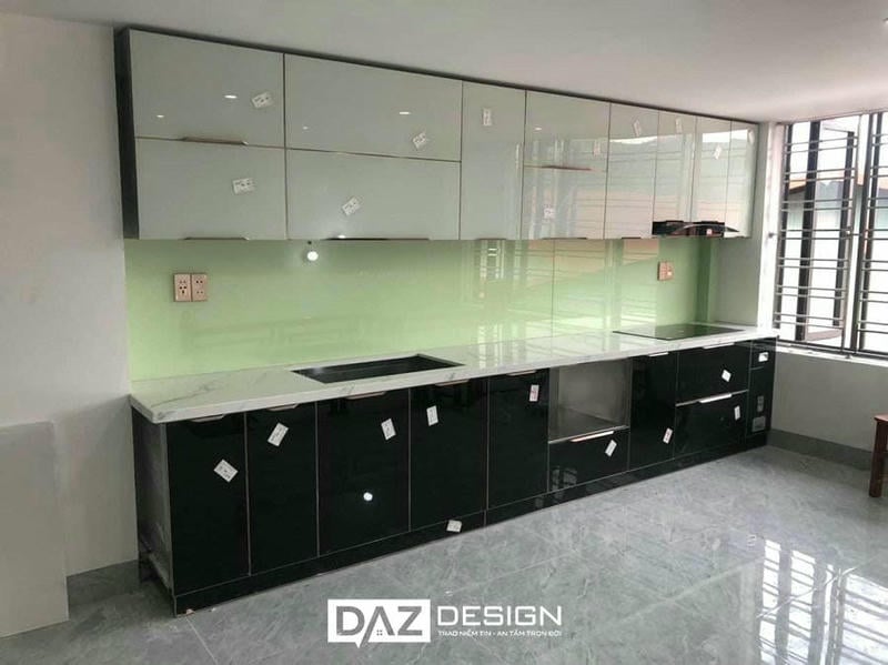 Tủ Bếp Mdf An Cường Az-23 Phủ Acrylic, Laminate, Melamine