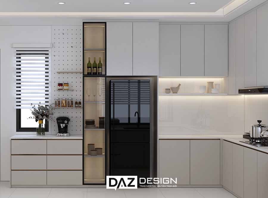 Tủ Bếp Mdf An Cường Lõi Xanh Chống Ẩm Cánh Phủ Acrylic SHT-31