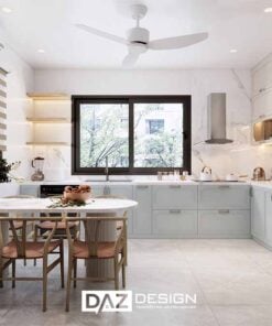 Tủ Bếp Mdf Lõi Xanh Chống Ẩm Cánh Phủ Acrylic Az-30