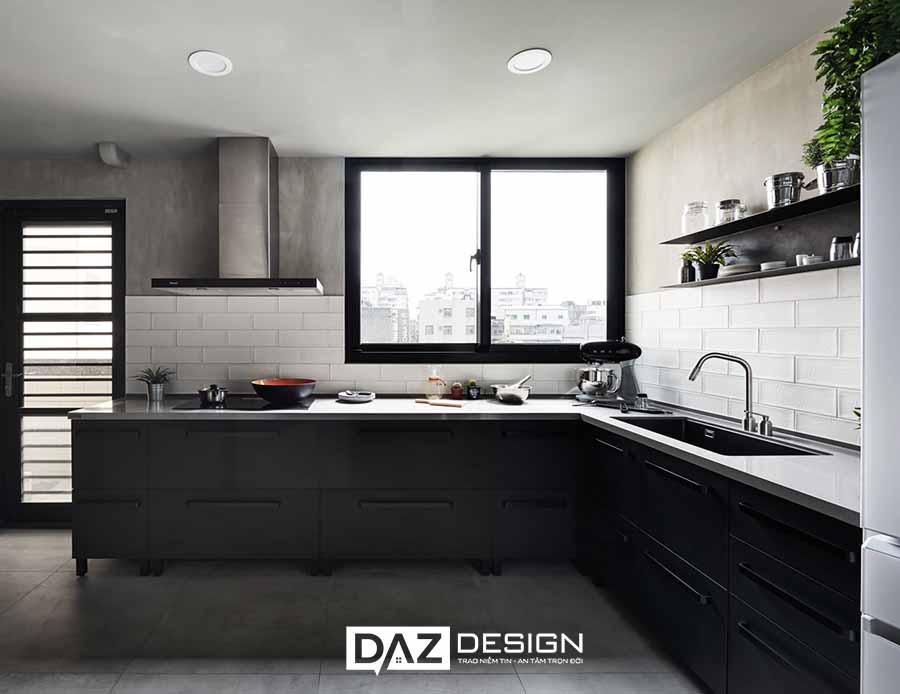 Tủ Bếp Mdf Thái Lan SHT-09 Lõi Xanh Chống Ẩm