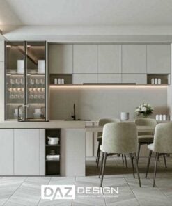 Tủ Bếp Mdf Thái Lan Az-13 Lõi Xanh Chống Ẩm