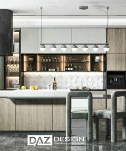 Tủ Bếp Mdf Thái Lan Az-13 Lõi Xanh Chống Ẩm