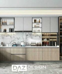 Tủ Bếp Mdf Thái Lan Az-14 Lõi Xanh Chống Ẩm