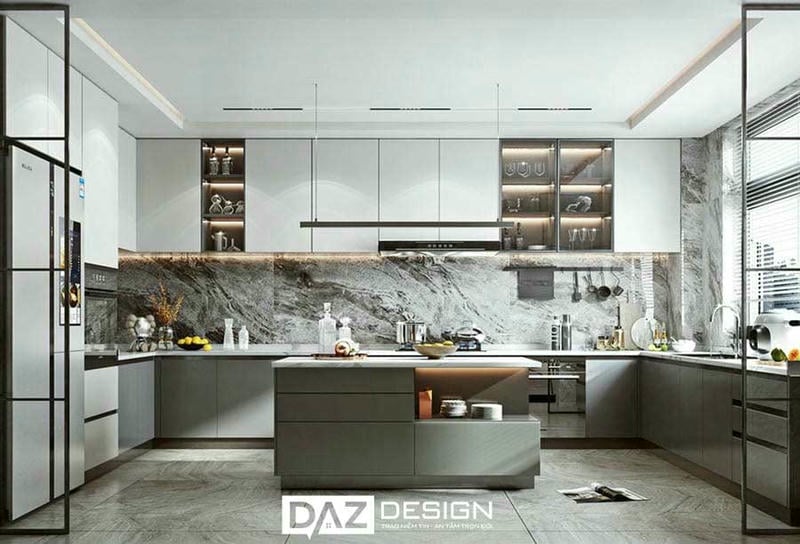 Tủ Bếp Mdf Thái Lan SHT-16 Lõi Xanh Chống Ẩm