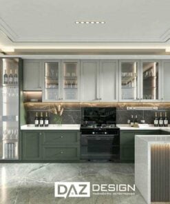 Tủ Bếp Mdf Thái Lan Az-16 Lõi Xanh Chống Ẩm
