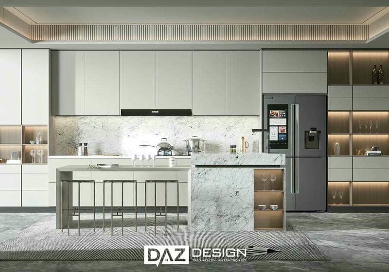 Tủ Bếp Mdf Thái Lan SHT-16 Lõi Xanh Chống Ẩm