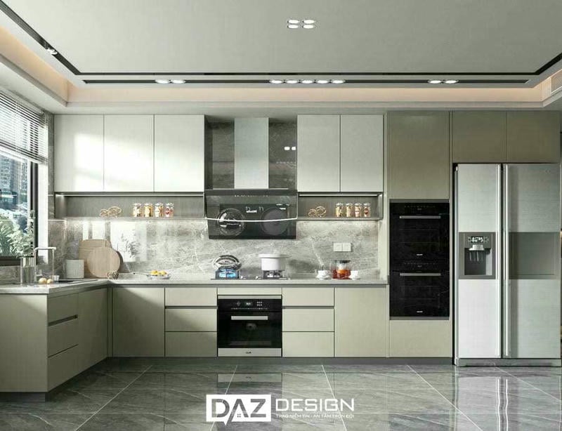 Tủ Bếp Mdf Thái Lan SHT-16 Lõi Xanh Chống Ẩm
