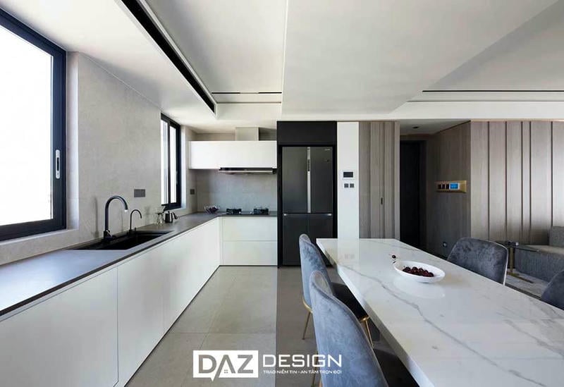 Tủ Bếp Mdf Thái Lan Chữ I, L, U Az-10
