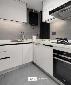 Tủ Bếp MDF Thái Lan Lõi Xanh Cánh Phủ Acrylic SHT-03Bảng Giá Tủ Bếp Các Loại Mới Nhất