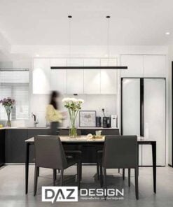 Tủ Bếp Mdf Thái Lan Lõi Xanh Cánh Phủ Acrylic Az-03 4