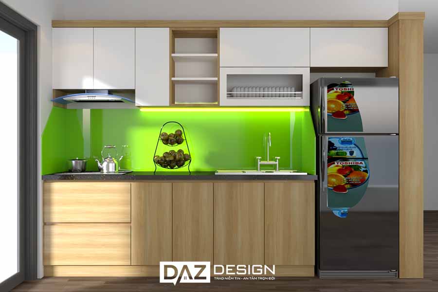 Tủ Bếp Gỗ MDF Lõi Xanh Chống Ẩm Thái Lan Phủ Acrylic