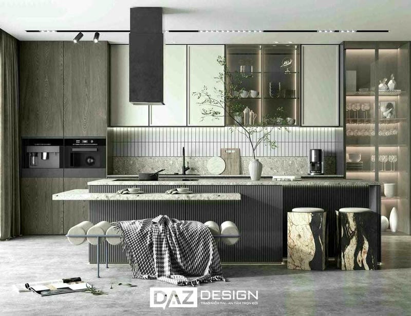 Tủ Bếp Mdf Thái Lan Lõi Xanh Chống Ẩm SHT-12
