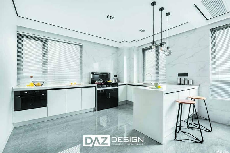 Tủ Bếp Mdf Thái Lan Lõi Xanh Chống Ẩm Chữ I, L, U SHT-11