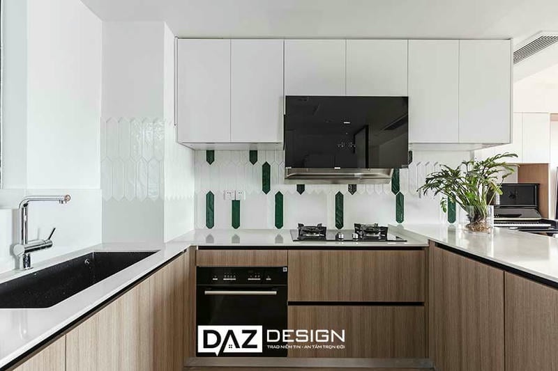 Tủ Bếp Mdf Thái Lan Lõi Xanh Chống Ẩm Chữ I, L, U SHT-11