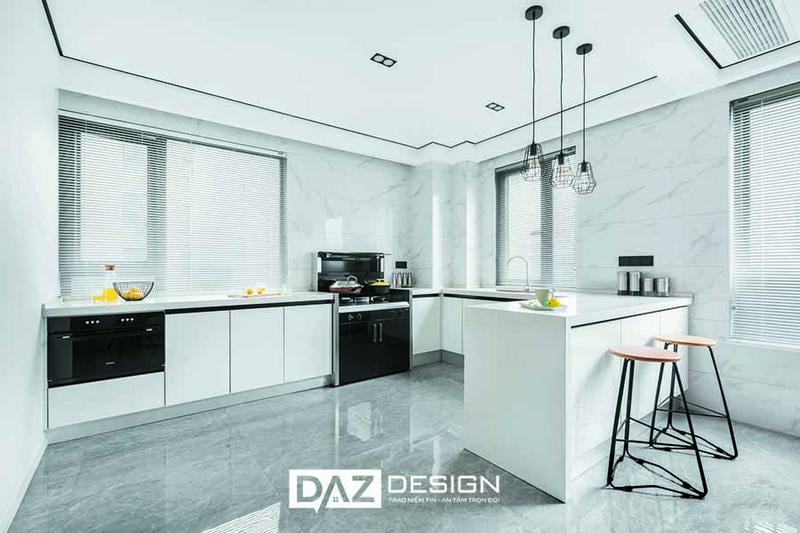 Tủ Bếp Mdf Thái Lan Lõi Xanh Chống Ẩm Chữ I, L, U SHT-11