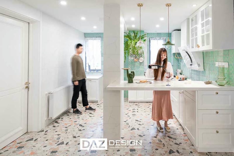 Tủ Bếp Mdf Thái Lan Lõi Xanh Chống Ẩm Chữ I, L, U Az-11