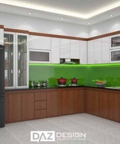 Tủ Bếp Mdf Thái Lan Lõi Xanh Phủ Acrylic Az-02