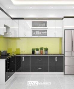 Tủ Bếp Mdf Thái Lan Lõi Xanh Cánh Phủ Acrylic Az-01