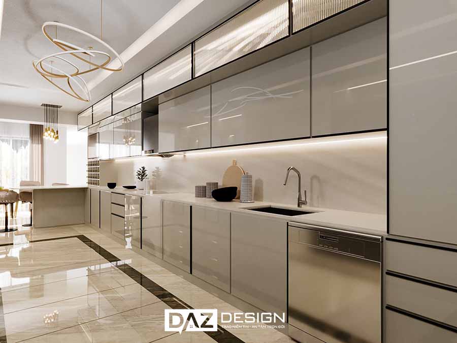 Tủ Bếp Inox Acrylic An Cường