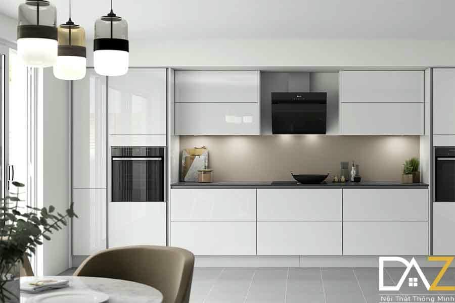 Tủ bếp Acrylic SHT-15 siêu hiện đại kết hợp thiết bị bếp thông minh